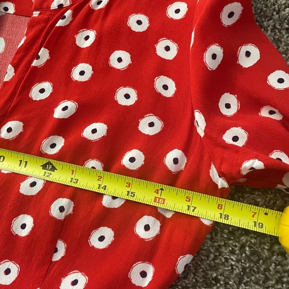 Boden Jessica Red Poppy Spot A-Line Cottagecore Dress with Tie Sash Size 6 - Picture 8 of 9